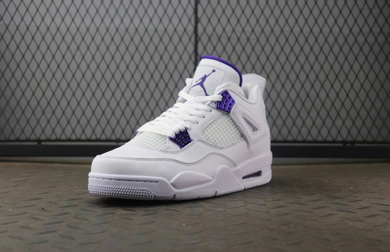 Air Jordan 4 Purple-White