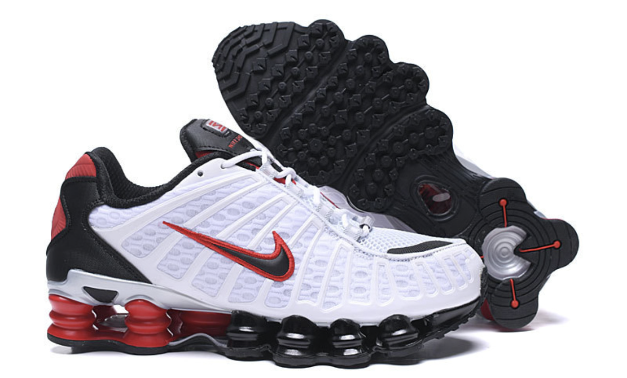 Air Shox TL White-Red-Black