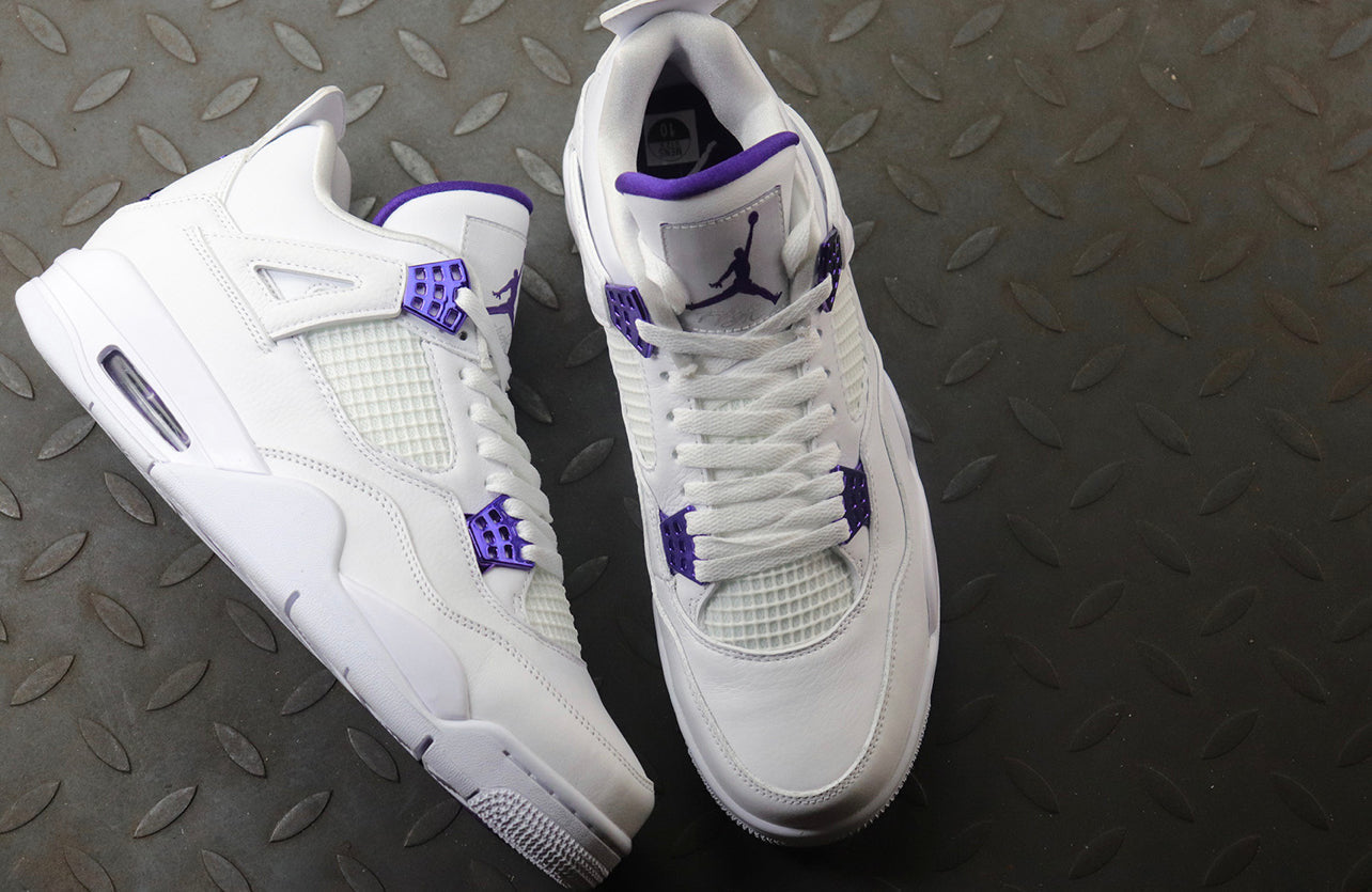 Air Jordan 4 Purple-White