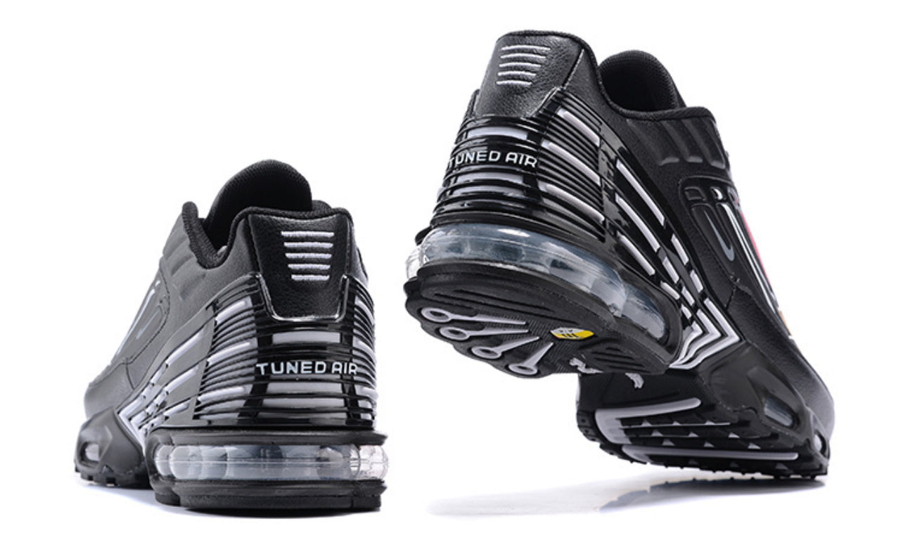 Air Plus TN3 Black Leather Red-Yellow
