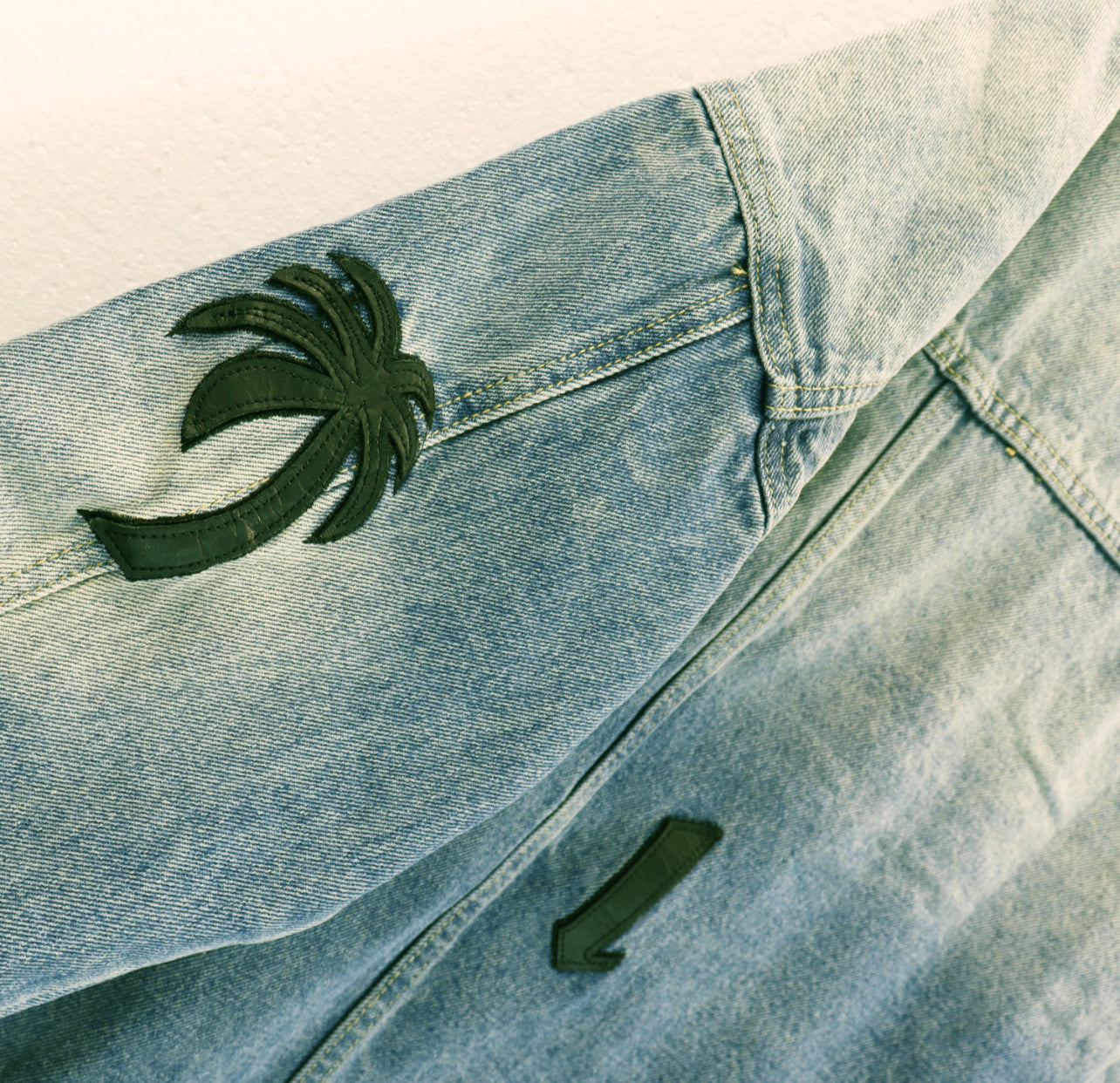 Palm Angels Track Denim Jacket