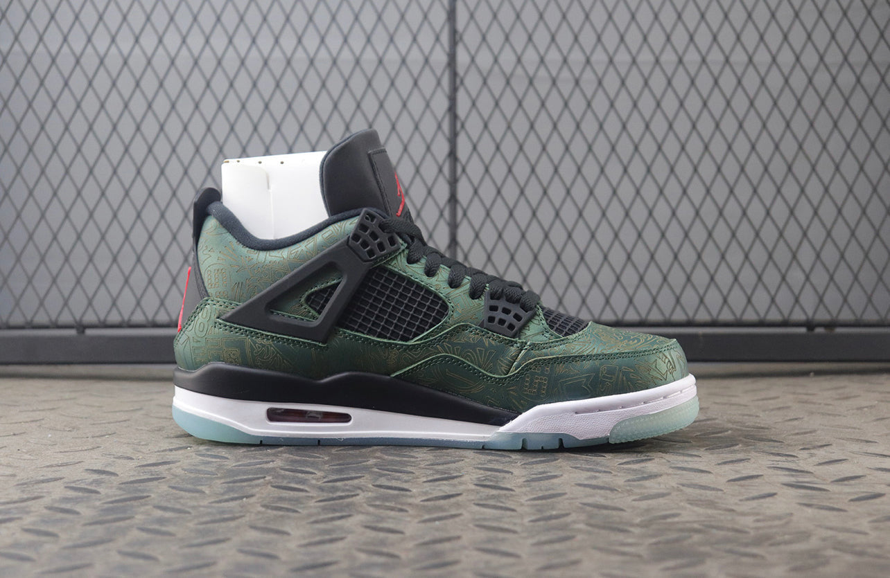 Air Jordan 4 Black-Green