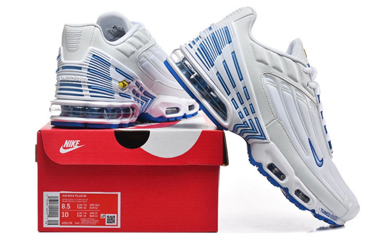 Air Plus TN3 White-Mean Blue
