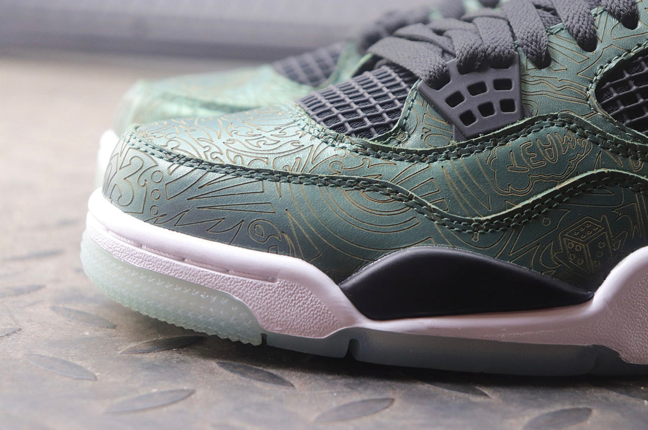 Air Jordan 4 Black-Green
