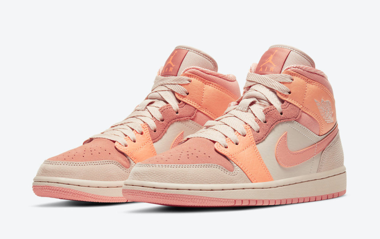 Air Jordan 1 High Mid-Atomic-Orange-Terra-Blush