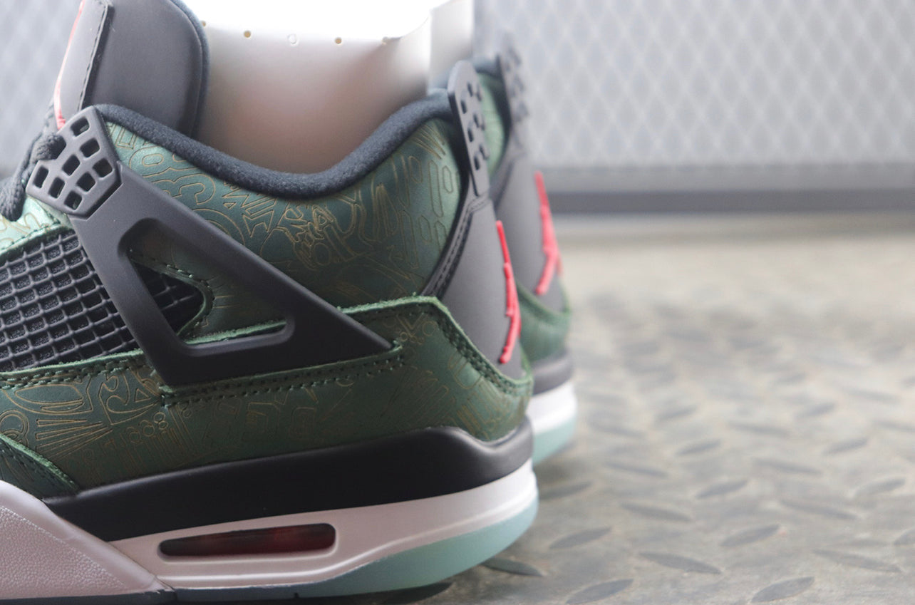 Air Jordan 4 Black-Green