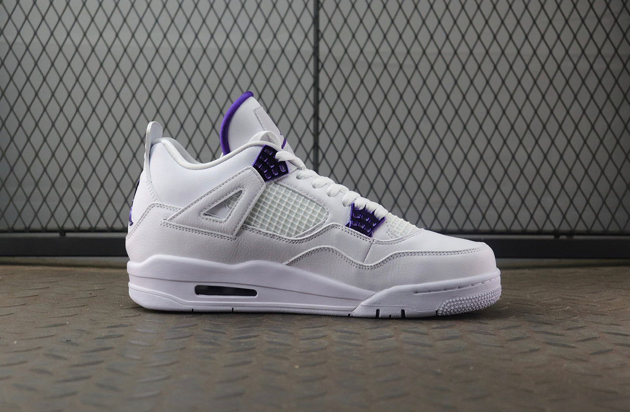 Air Jordan 4 Purple-White