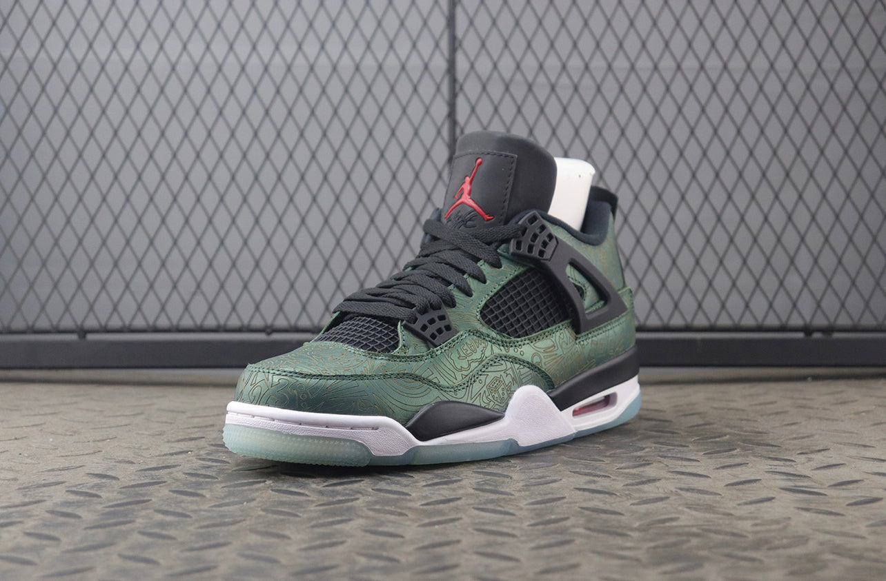Air Jordan 4 Black-Green