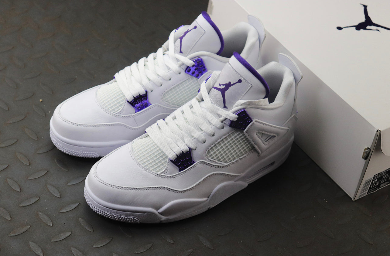 Air Jordan 4 Purple-White
