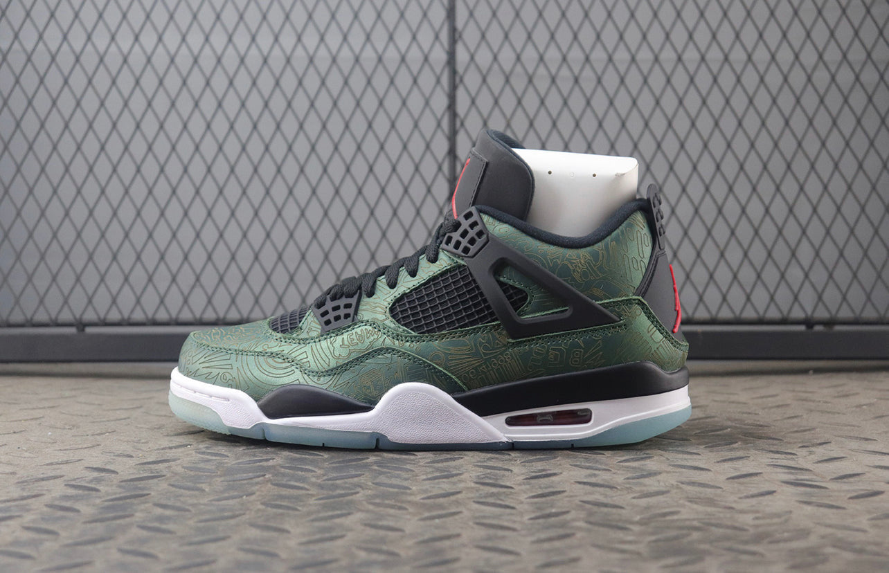 Air Jordan 4 Black-Green