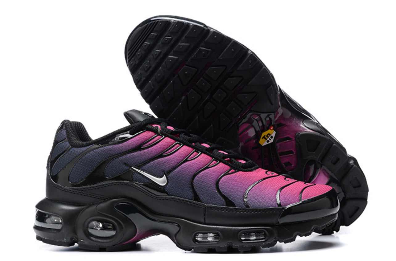 Air Plus TN Black-Metallic Silver-Fire Pink