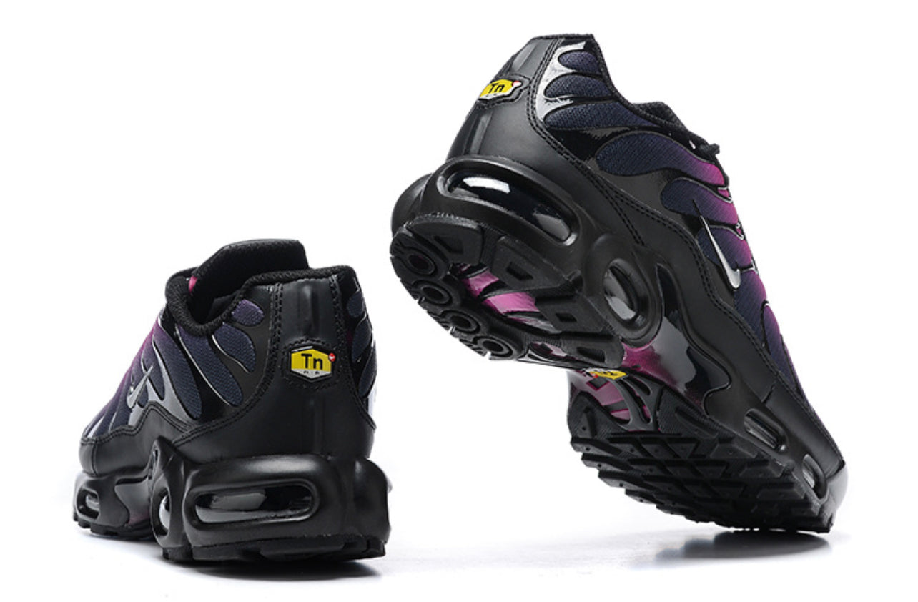 Air Plus TN Black-Metallic Silver-Fire Pink