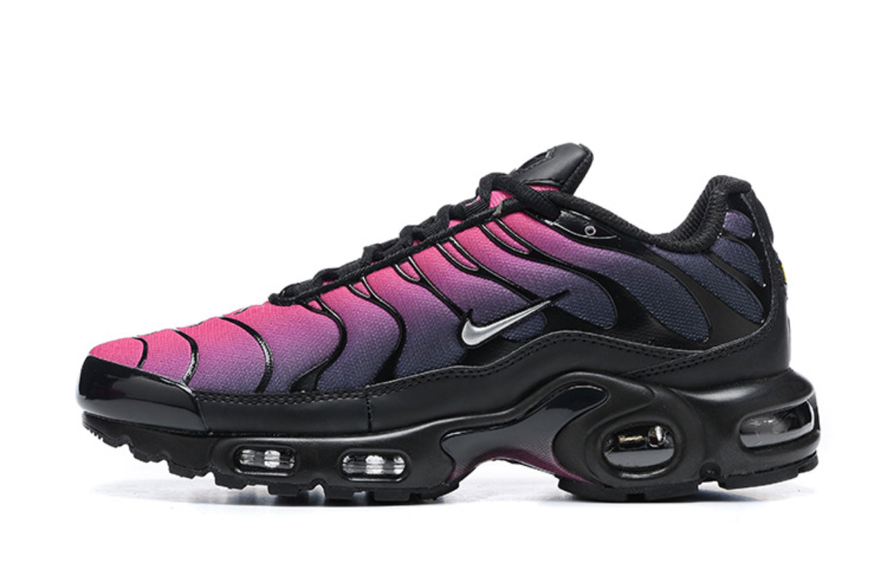 Air Plus TN Black-Metallic Silver-Fire Pink