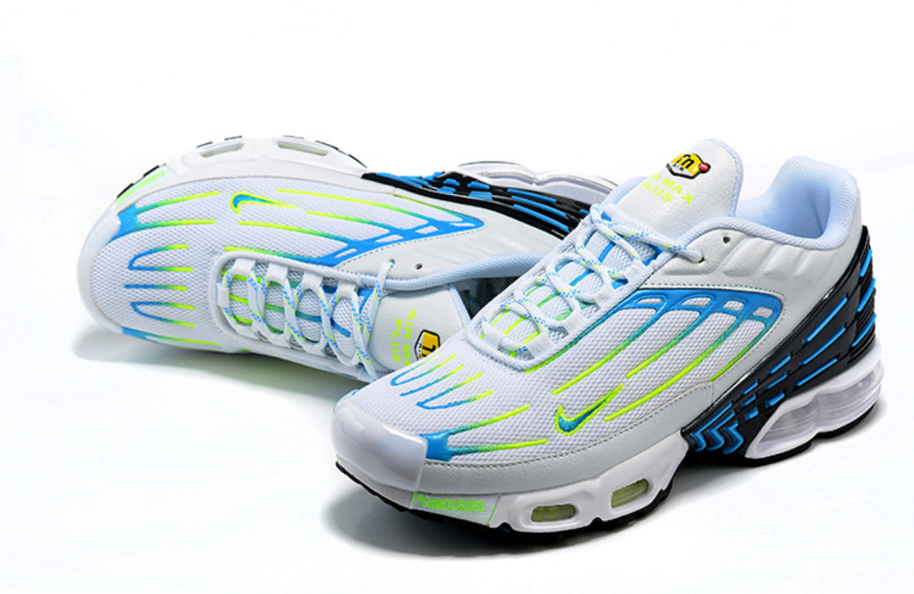 Air Plus TN3 White-Light Green- Blue
