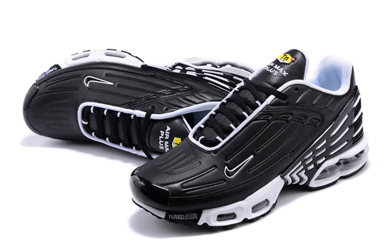 Air Plus TN3 Black-Leather-White
