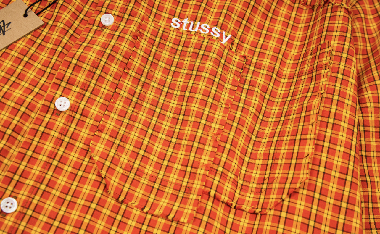 Stűssy long-sleeve button-up shirt