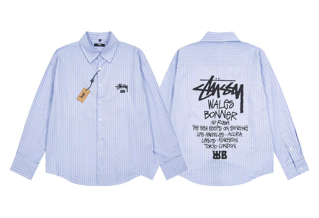 Stűssy long-sleeve button-up shirt