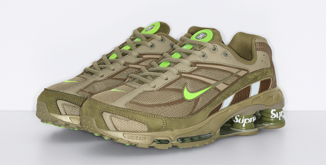 Supreme x Shox Ride 2 Green-Khaki