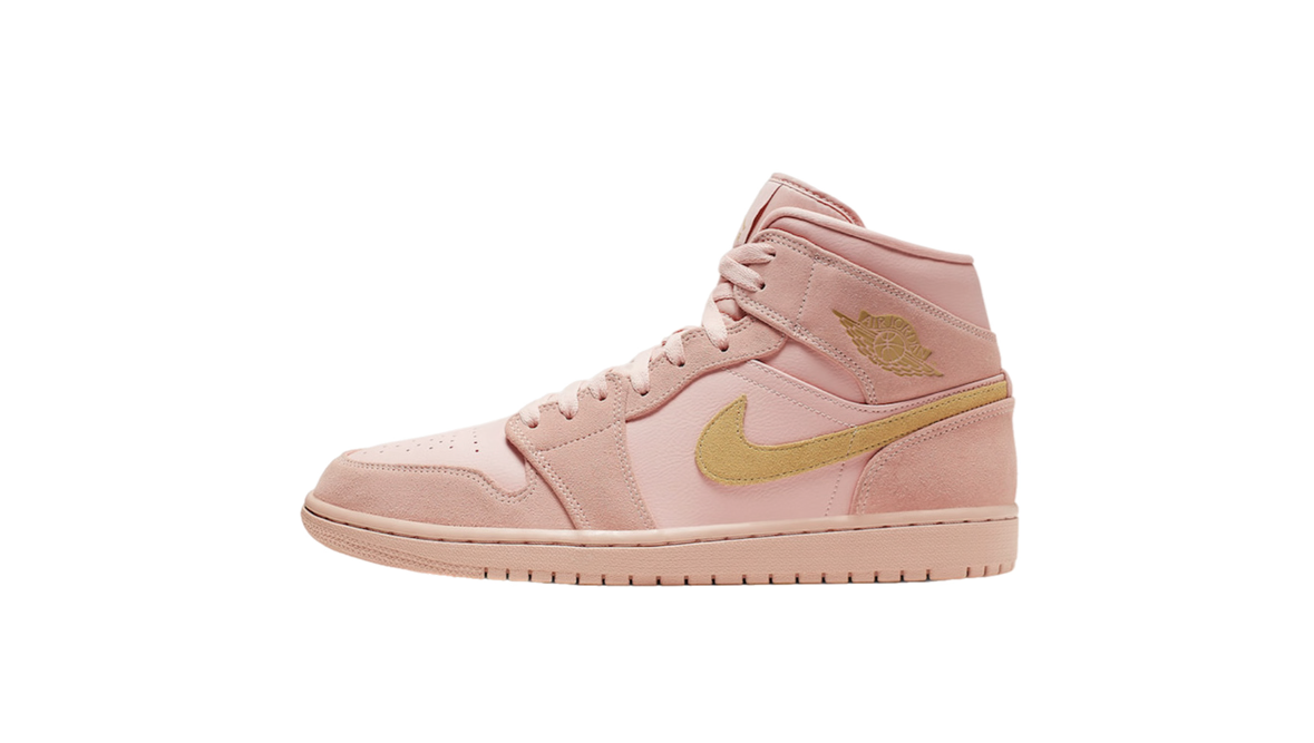 Air Jordan 1 Mid Coral Gold