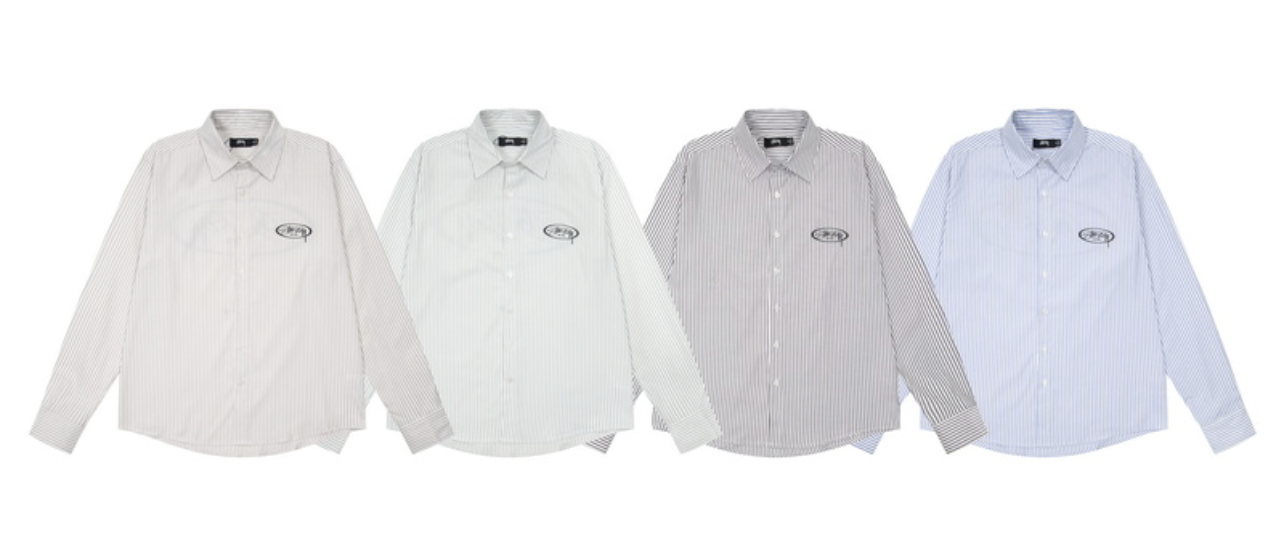 Stűssy long-sleeve button-up shirt