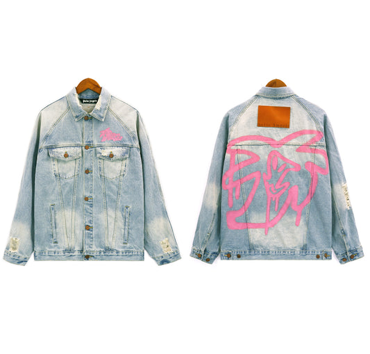 Palm Angels Track Denim Jacket