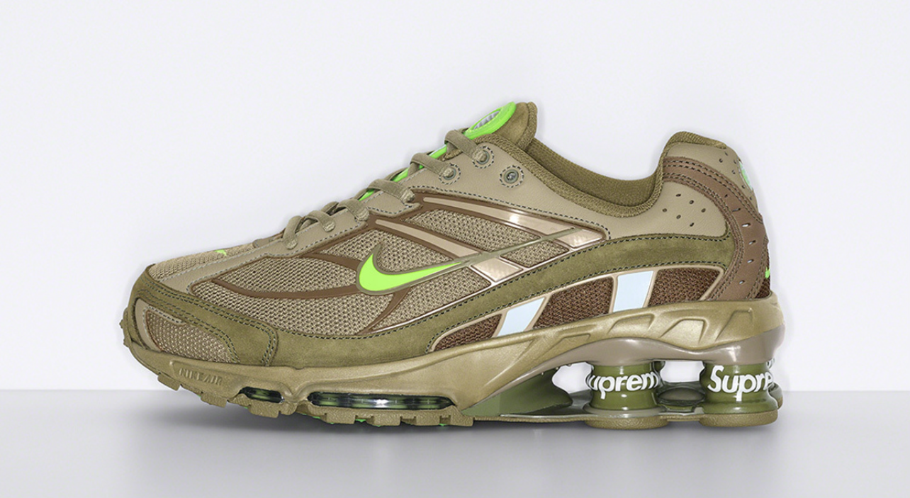 Supreme x Shox Ride 2 Green-Khaki