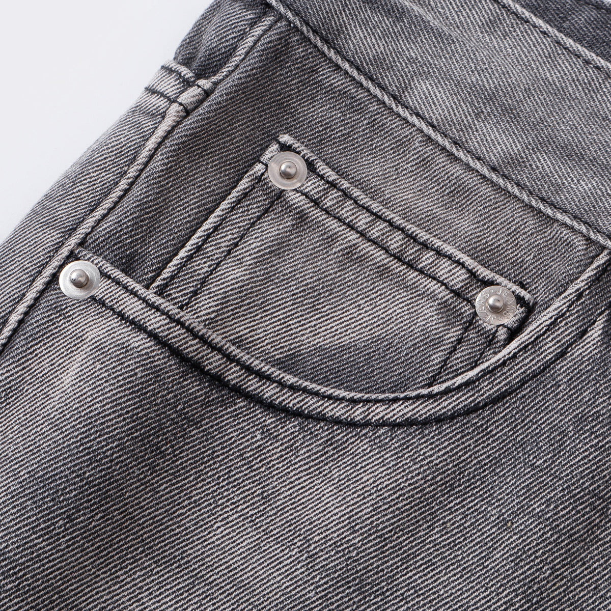 Grey Wide-Leg Jeans