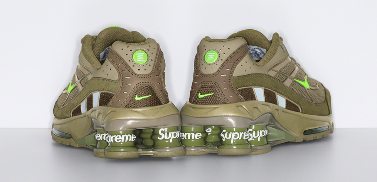 Supreme x Shox Ride 2 Green-Khaki