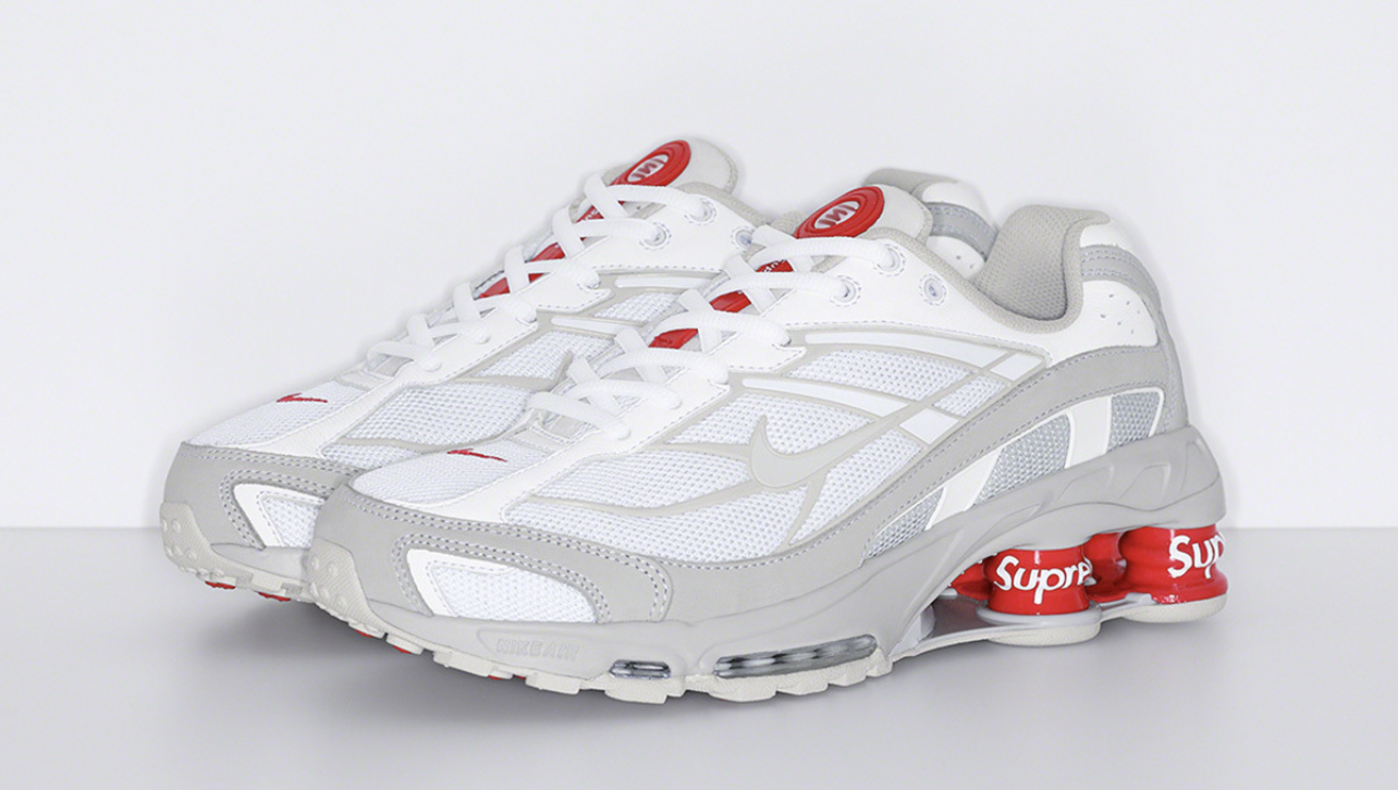 Supreme x Shox Ride 2 White-Red