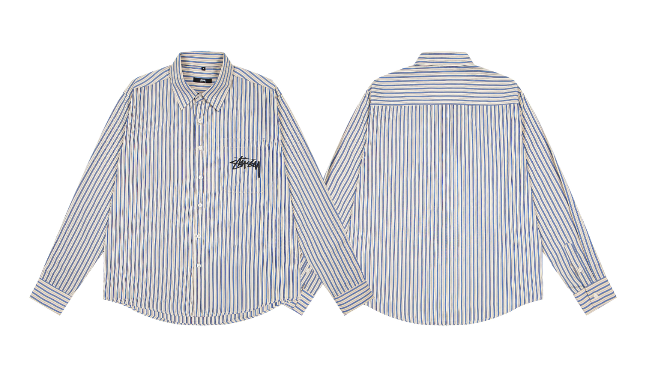 Stűssy long-sleeve button-up shirt