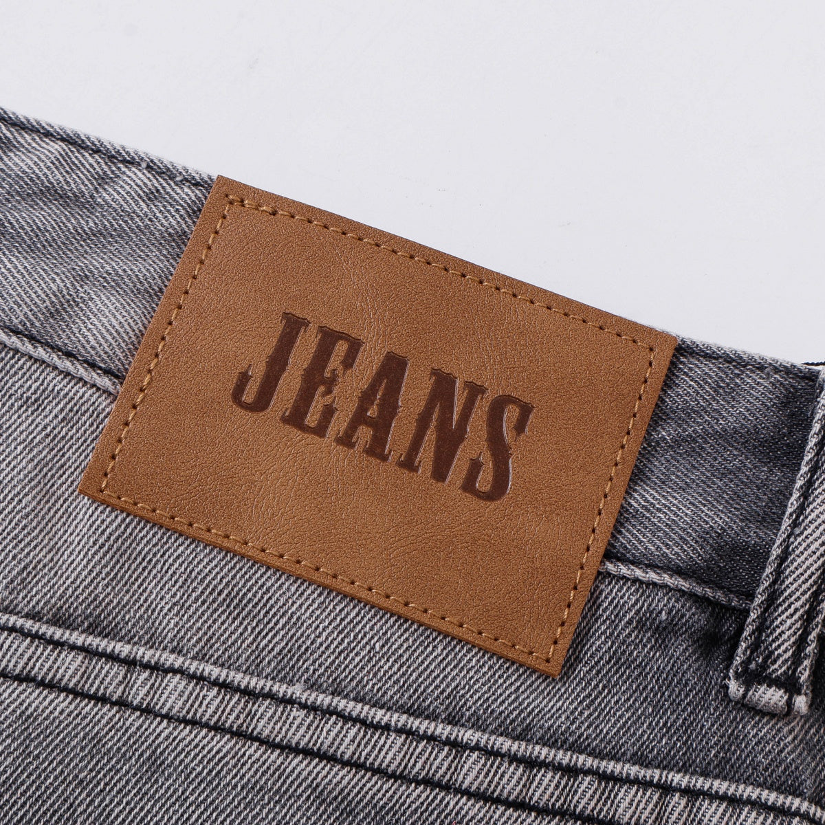 Grey Wide-Leg Jeans