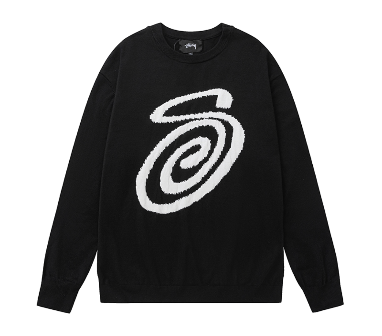 Stűssy Swirl Jacquard Knit Sweater