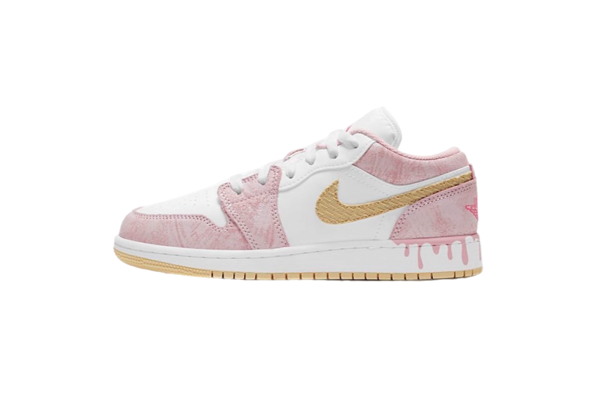 Air Jordan 1 Low Paint Drip-Strawberry Ice Cream