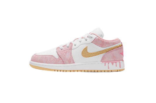 Air Jordan 1 Low Paint Drip-Strawberry Ice Cream