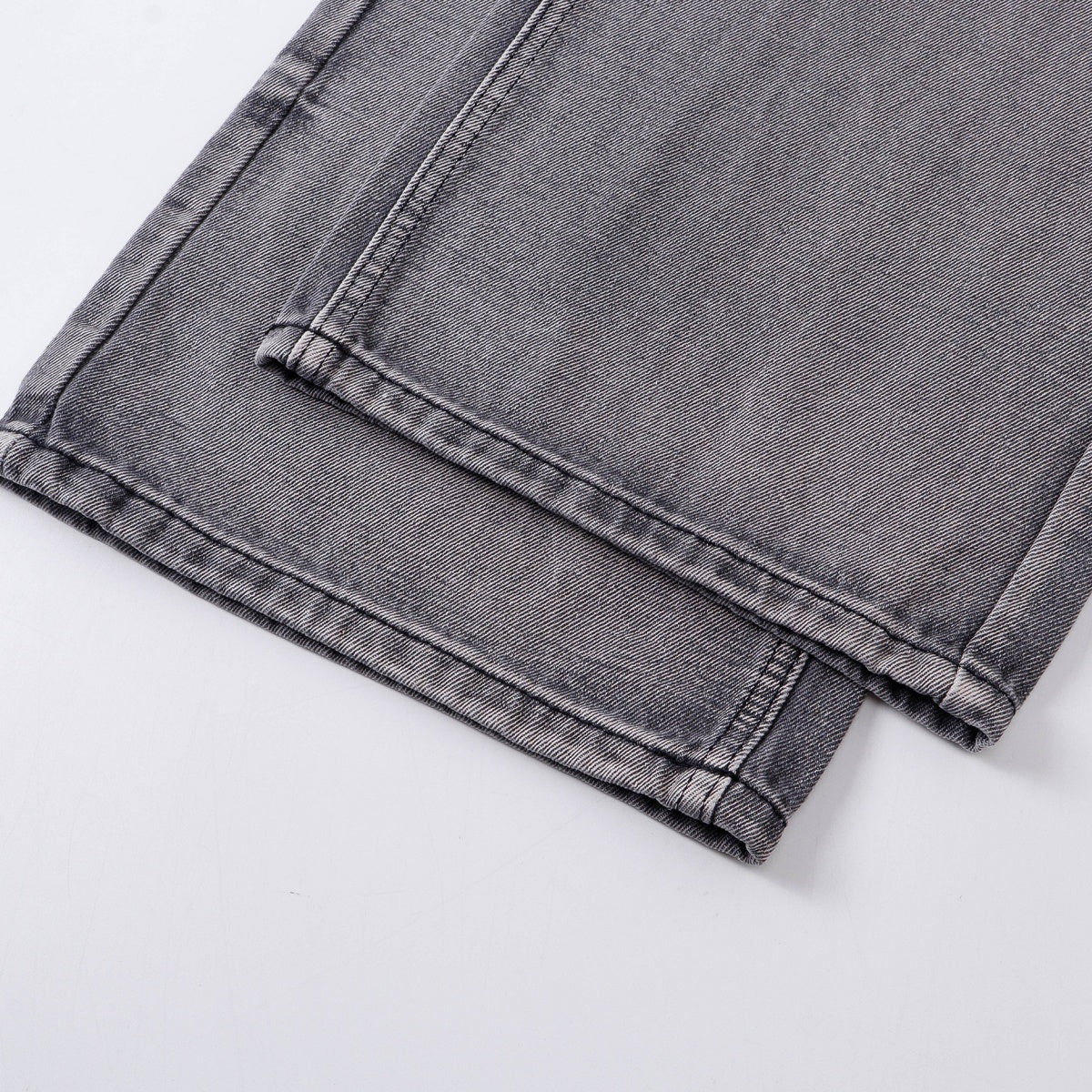 Grey Wide-Leg Jeans