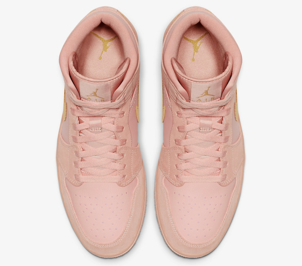 Air Jordan 1 Mid Coral Gold