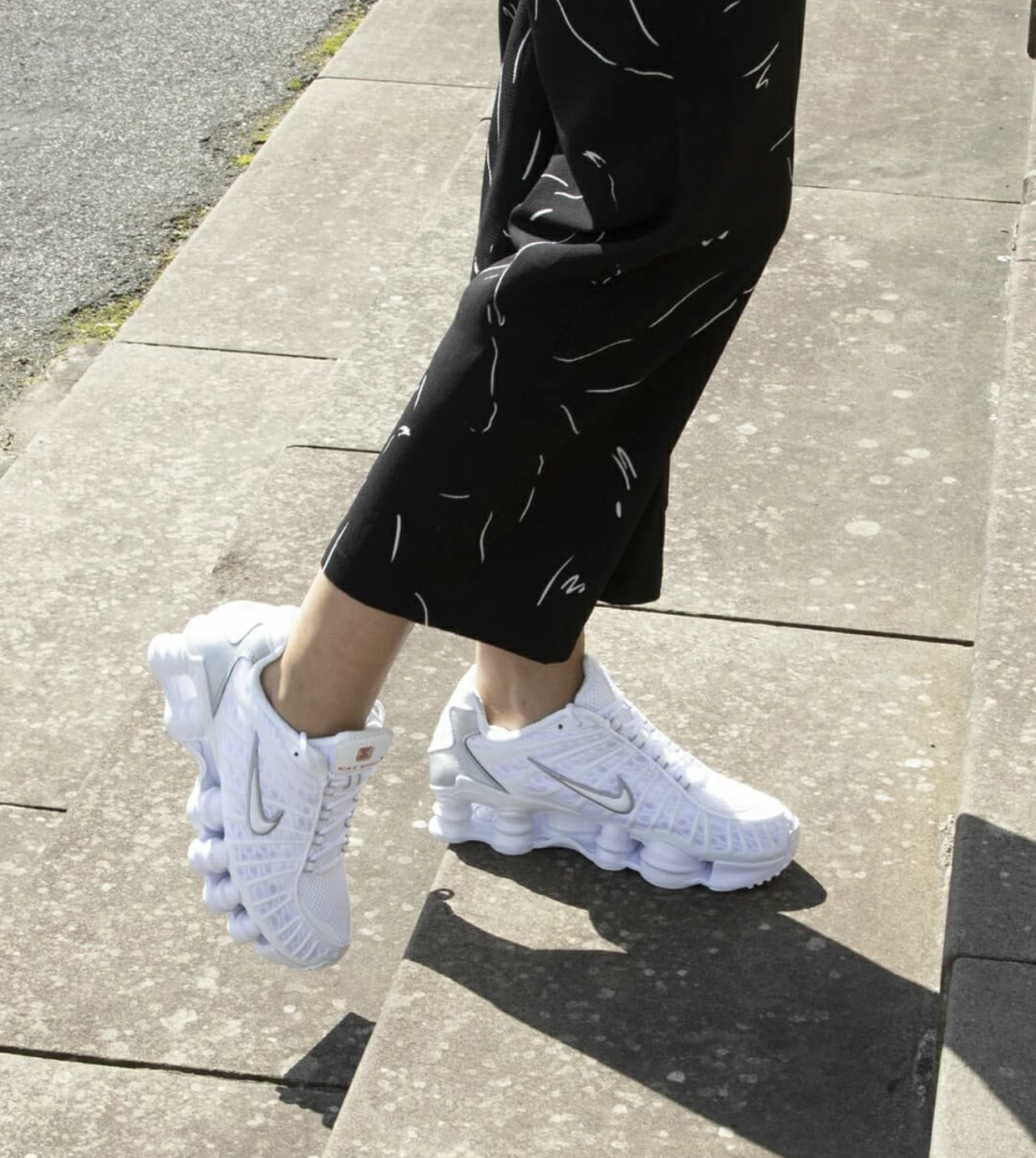 Air Shox TL White-Light Grey