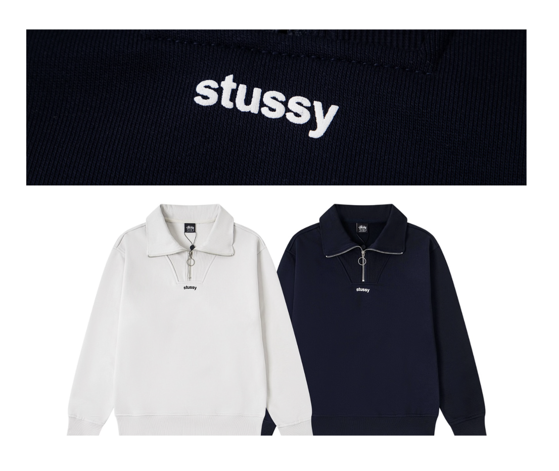 Stűssy half-zip pullover sweatshirt
