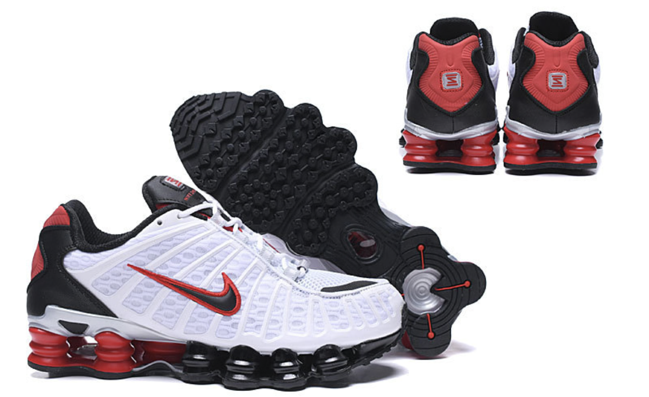 Air Shox TL White-Red-Black