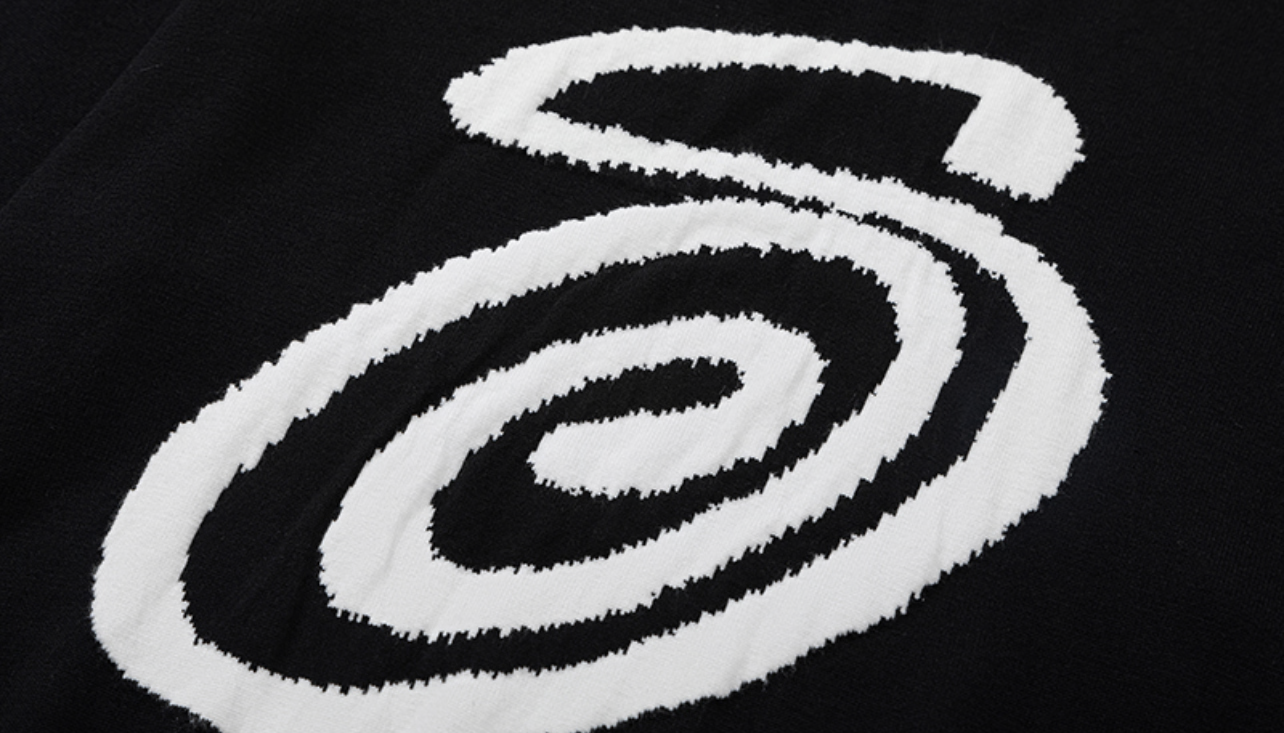 Stűssy Swirl Jacquard Knit Sweater