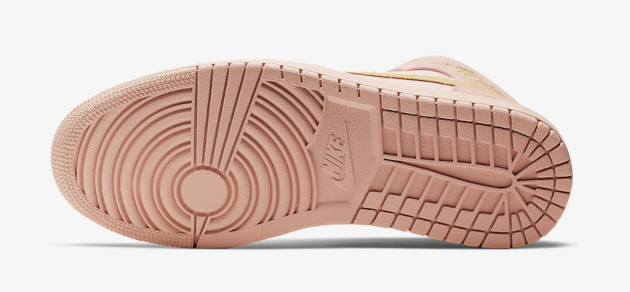 Air Jordan 1 Mid Coral Gold