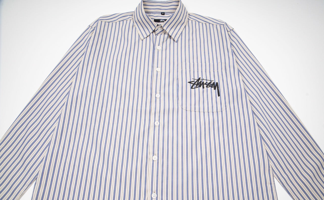 Stűssy long-sleeve button-up shirt