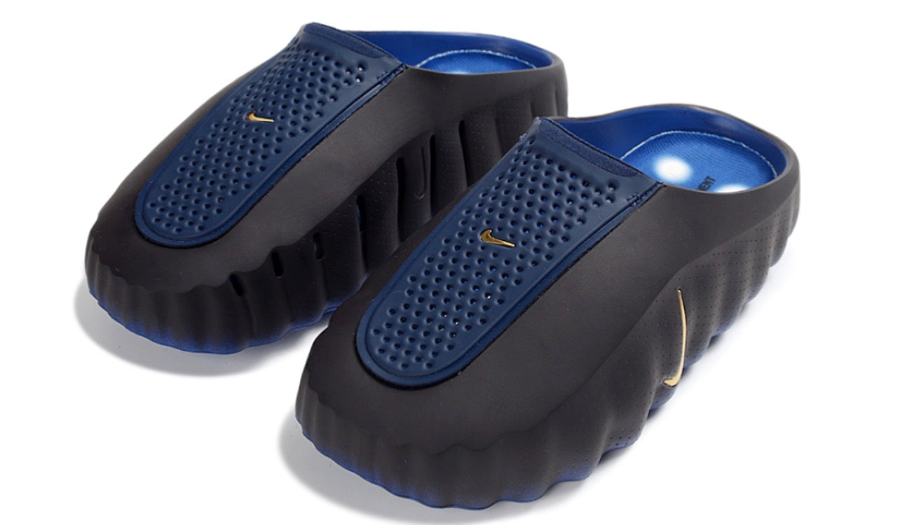 Slippers Mind 001 Black-Blue Gold