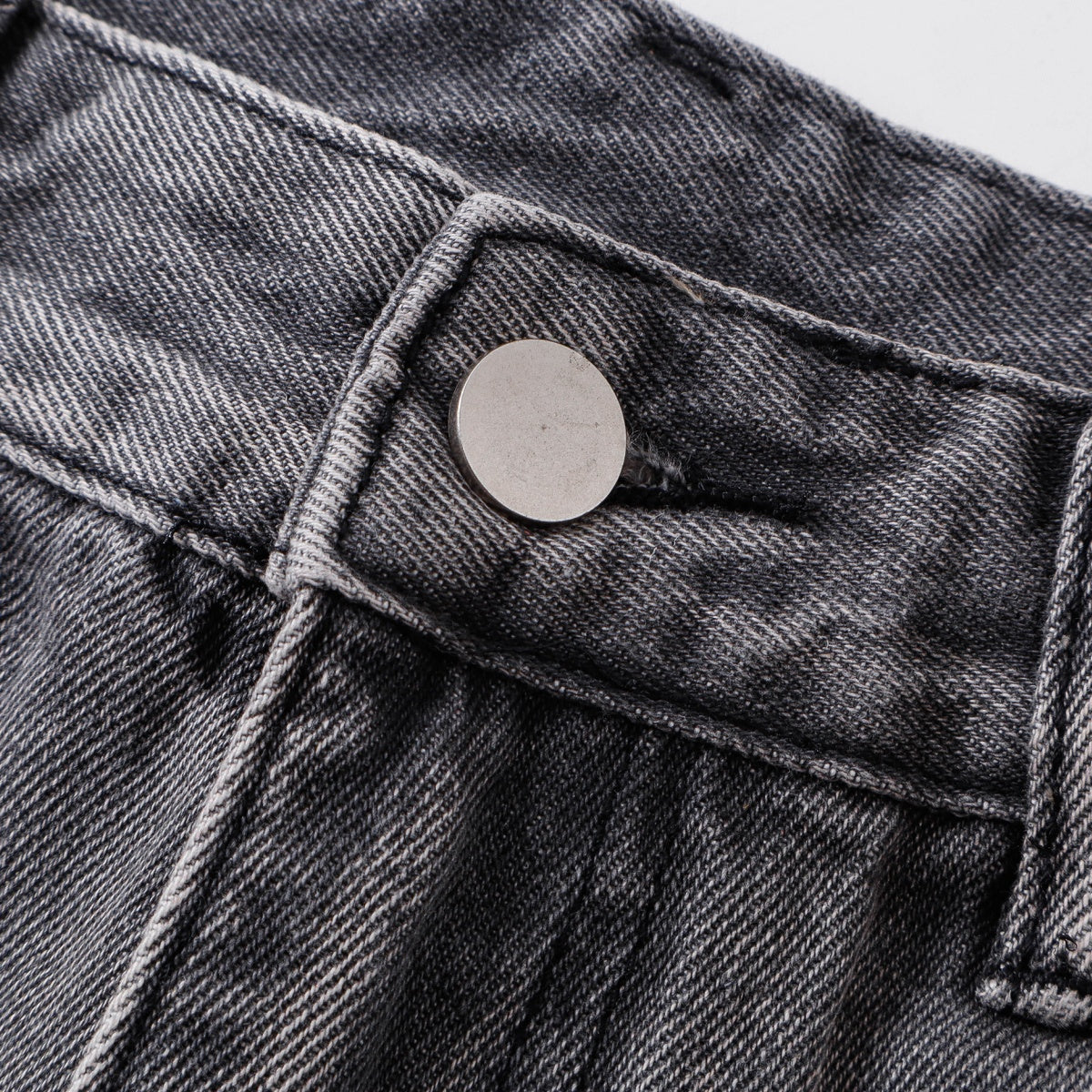 Grey Wide-Leg Jeans
