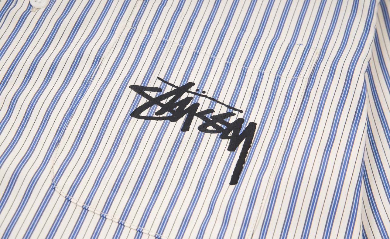 Stűssy long-sleeve button-up shirt