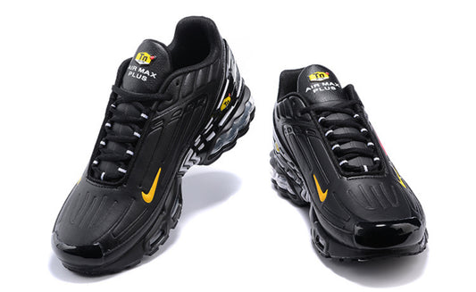 Air Plus TN3 Black Leather Red-Yellow