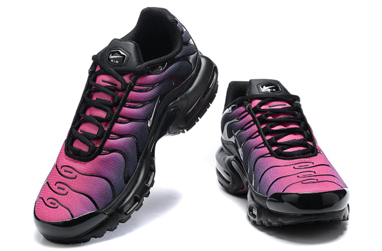 Air Plus TN Black-Metallic Silver-Fire Pink