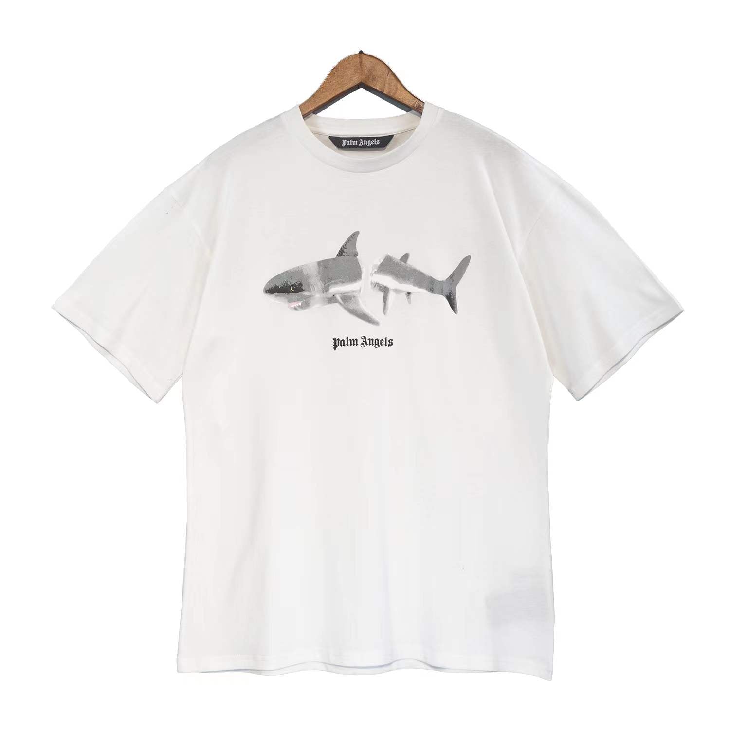 PALM ANGELS Kill The Shark Tee Black