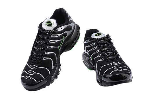 Air Plus TN Black-Green Strike-Metallic Silver